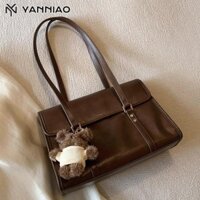 Túi đeo vai nữ Da thời trang với túi xách đồ trang trí gấu dễ thương