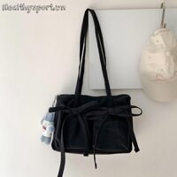 Túi đeo vai nữ dễ thương có nơ Túi xách Tote thông thường Túi xách ngoài trời cho bé gái