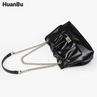 Túi đeo vai nữ Huan Bu Urban Simple Chain Túi xách thời trang phù hợp hàng ngày