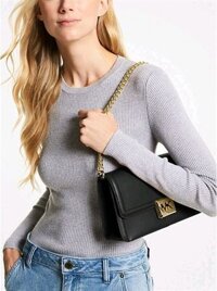 Túi Đeo Vai Nữ Michael Kors Sonia Medium Shoulder Bag Màu Đen