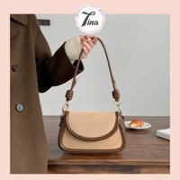 Túi đeo vai nữ Micocah Tiramisu Saddle, thiết kế 2 dây đeo, phong cách retro (HSE502) (M422)
