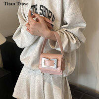 Túi đeo vai nữ Titan Trove dự tiệc thời trang thiết kế cao cấp túi đeo chéo da vuông