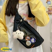 Túi Đeo Vai RYOUNG, Túi Xách Trong Suốt Bông Tai Kẹp Dung Tích Lớn, Thiết Kế Túi Đựng Nylon Chống Thấm Nước Có Thể Tái Sử Dụng Du Lịch