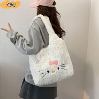 Túi đeo vai TDJLQ, Túi xách Hello Kitty sang trọng, Quà tặng sức chứa lớn Túi Tote hoạt hình