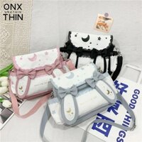 Túi đeo vai thỏ ONXTHIN, Túi đeo chéo thắt nơ Lolita, Kawaii Phong cách Nhật Bản Túi xách dễ thương cho bé gái