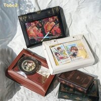 Túi đeo vai trưng bày huy hiệu TOBE2, Thiết kế sách ma thuật Cửa sổ trong suốt cho bé gái Ita-Bag, Kawaii PU Star Moon Túi xách nữ Lolita