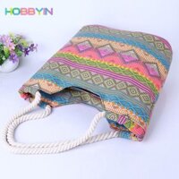 Túi Đeo Vai, Túi Xách Handmade Dung Tích Cao, Túi Mua Sắm Vải Nhăn Thời Trang Nữ