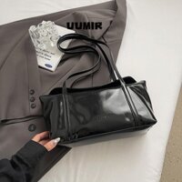 Túi Đeo Vai UUMIR, Túi Nách Công Suất Lớn, Túi Tote Da Dầu Thiết Kế Đơn Giản Cho Nữ