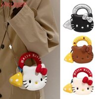 Túi Đeo Vai YIKUN, Thời Trang Có Dây Đeo Vai Túi Tote, Túi Messenger Hoạt Hình Hello Kitty Da PU Túi Bảo Quản Cầm Tay Cho Mỹ Phẩm Điện Thoại Trang Điểm Mua Sắm