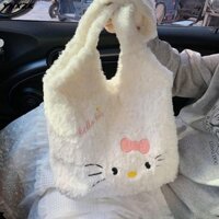 Túi đeo vai YNXZK, Túi xách Hello Kitty Kawaii, Túi Tote thời trang sang trọng dung tích lớn dễ thương