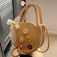 Túi dệt thủ công WALLERAB, Túi xách thủ công dệt dây thừng, Túi đựng bãi biển bằng vải Cotton