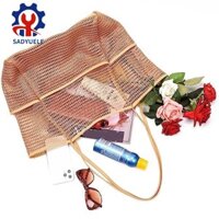 Túi đi biển bằng lưới SADYUELE Túi bơi sức chứa cho Wonen Lady Mua sắm dã ngoại du lịch