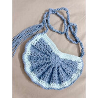 Túi đi biển đeo chéo form vỏ sò (handmade)