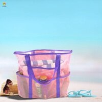 Túi đi biển lưới ECHOG, Túi đựng đồ vệ sinh bằng nhựa PVC, Túi đựng mỹ phẩm lưới màu bẩn Túi đựng đồ vệ sinh rỗng Túi bơi lội