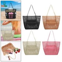 Túi đi biển lưới prettyia Túi xách mỹ phẩm đa chức năng cho du lịch bơi lội