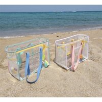 Túi Đi Biển Túi Bơi Chống Thấm Nước Dung Tích Lớn Túi Tote Trong Suốt Túi Đeo Vai Túi Du Lịch Túi Nhựa Pvc Rửa Túi