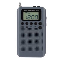 Túi Di Động LCD AM FM Radio Loa Kính Thiên Văn Antenna 3.5 Mét Tai Nghe Jack [bonus]