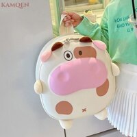Túi đi học dành cho học sinh KAMQEN, Ba lô đi học trẻ em hình thỏ, Túi sách bò dung tích lớn hoạt hình Mẫu giáo