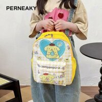 Túi đi học PENEAKY Sanrio, Ba lô lót lưng thoáng khí có thể điều chỉnh, Túi đeo vai hai vai Hello Kitty Kuromi chống nước dung tích lớn dễ thương dành cho học sinh