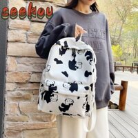 Túi đi học SEEKOV, Ba lô dung tích lớn siêu nhẹ, Túi đeo vai Kawaii Hello Kitty dành cho học sinh hàng ngày