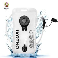 Túi đi xe đạp gấp TIEZI, Túi nước cắm trại chống nước siêu nhẹ, Túi nước uống di động có thể gập lại BPA Free 1 / 1.5 / 2L Chạy bộ