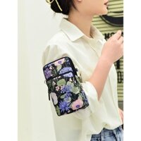 Túi điện thoại đeo chéo cho phụ nữ, ví nhỏ đựng tiền xu, túi thể thao chạy bộ màn hình lớn, túi đeo cổ điện thoại nâng cấp