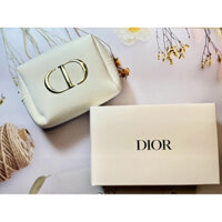 Túi Dior đựng đồ make up, cá nhân (authentic) màu Hồng, Trắng🎀