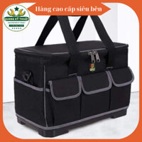 Túi Đồ Nghề Dụng Cụ Sửa Chữa Hình Vuông Có Ngăn Phụ Kéo Khóa