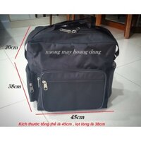 TÚI ĐỒ NGHỀ THỢ ĐIỆN dáng vuông DÀY 2 LỚP chắc chắn tay khóa INOX 12 LY dày dặn