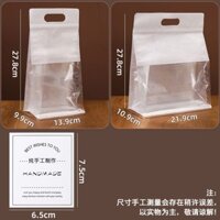 Túi đóng gói bánh ngọt bông tuyết di động Ziplock Half Catty 0,5kg Nougat Bánh gạo nếp Thuyền bánh quy Snack Bao bì túi 1.21