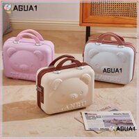 Túi du lịch AGUA1, Dung tích lớn có khóa mật khẩu Vali du lịch, Hộp mỹ phẩm họa tiết gấu Rilakkuma 14 inch