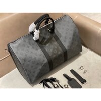 Túi du lịch dáng trống da thật cao cấp size 45 thương hiệu thời trang cao cấp Louis Vuitton LV