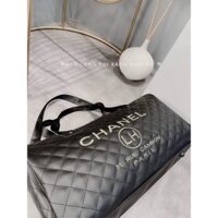 Túi du lịch  , túi trống xách tay chanel đen hàng quảng châu cao cấp,đựng đồ sang chảnh