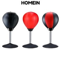 Túi đục lỗ máy tính để bàn HOMEIN, dày với bàn hút mạnh Bóng đấm bốc, Chất lượng cao Lò xo mạnh mẽ Bơm hơi bằng da PU để bàn Bóng thông hơi