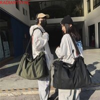Túi Duffel Du Lịch RADIANTSYNC, Túi Xách Tập Gym Oxford Dung Tích Lớn Chống Thấm Nước, Tay Cầm Thoải Mái Thời Trang Dây Kéo Nhiều Túi Quần Áo Nữ Tote Cuối Tuần