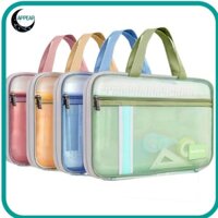 Túi đựng APPEAR, Túi đựng hồ sơ trong suốt PVC, Túi đựng tài liệu dày đa chức năng dung tích lớn Đồ dùng văn phòng trường học