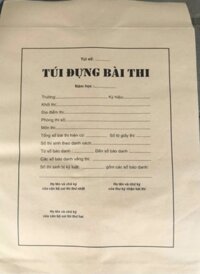 Túi đựng bài thi  - theo mẫu của Bộ GD-ĐT - 31*42.5 cm