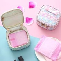 Túi đựng băng vệ sinh du lịch phong cách Hàn Quốc và Nhật Bản, túi đựng băng vệ sinh dễ thương, thêu lưới, bán buôn