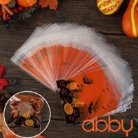 Túi đựng bánh quy bí đỏ 10x10cm (10 chiếc)