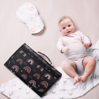 Túi đựng bỉm dã ngoại, túi mẹ có thể gập lại và di động, bàn thay tã cho bé, túi thay tã chống thấm