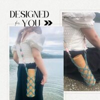 Túi đựng bình giữ nhiệt nghệ thuật dung tích 500ml dây đeo và có móc tháo rời