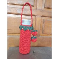 Túi đựng bình nước bông dâu