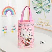 Túi đựng bình nước Hello kitty mặc kimono hoa anh đào 9x12x23