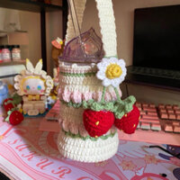 Túi đựng bình nước len móc handmade 🌷