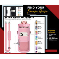 Túi đựng Bình Nước, Túi đựng Bình Giữ Nhiệt 2 Lít Vải Chống Thấm, Chống Va đập Có Quai đeo