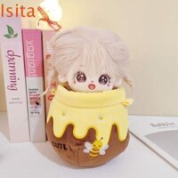 Túi đựng búp bê Cotton ISITAFTB 20CM, có dây đeo túi Quần áo Túi đi chơi búp bê sang trọng thần tượng, Sweet Plush Nhồi bông đáng yêu Hàn Quốc Kpop Honey Pot Doll Túi sang trọng cho bé gái
