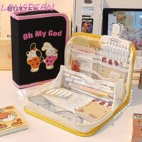 Túi đựng bút chì động vật LONGPEAN Thiết kế dễ thương Giá đỡ bút Học sinh