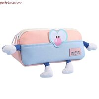 Túi đựng bút chì vải HTGHTG, có hộp đựng bút chì Milky nhiều lớp cánh tay và chân, túi đựng mỹ phẩm Phim hoạt hình chống nước dung tích lớn Hộp đựng bút chì kem văn phòng phẩm dành cho sinh viên