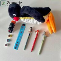 Túi đựng bút chì ZONGGJZ Pingu, Búp bê nhồi bông Trang điểm chim cánh cụt Hộp đựng bút chì, Quà tặng sinh nhật Túi đựng mỹ phẩm Búp bê sang trọng Dây kéo Pingu Đồ chơi sang trọng Đồ dùng học tập