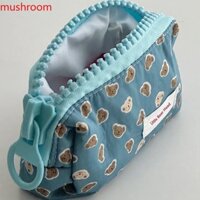 Túi Đựng Bút In Hình Gấu Dễ Thương Có Khóa Kéo